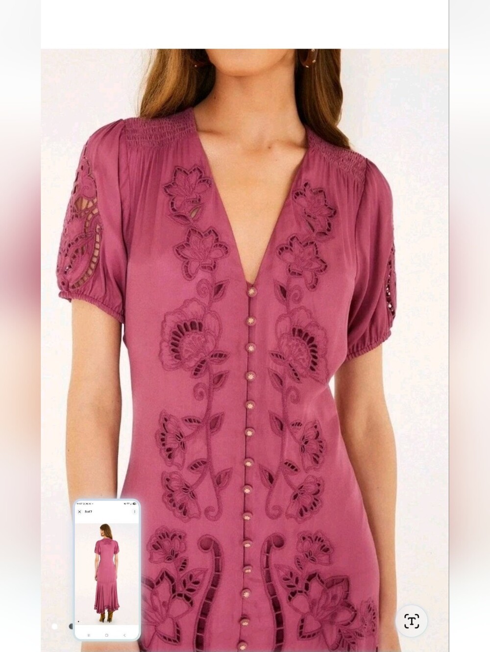 Farm Rio Pink Richelieu Maxidress - Picture 4 of 7